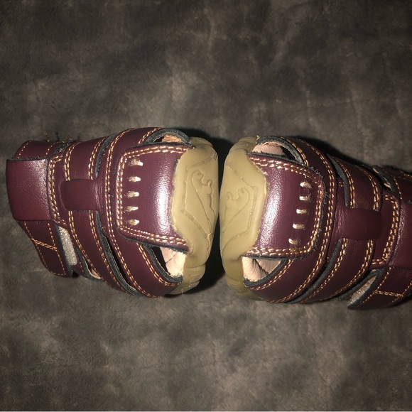 Leather Toddler Brown Sandals with Velcro Closure - Picture 3 of 6